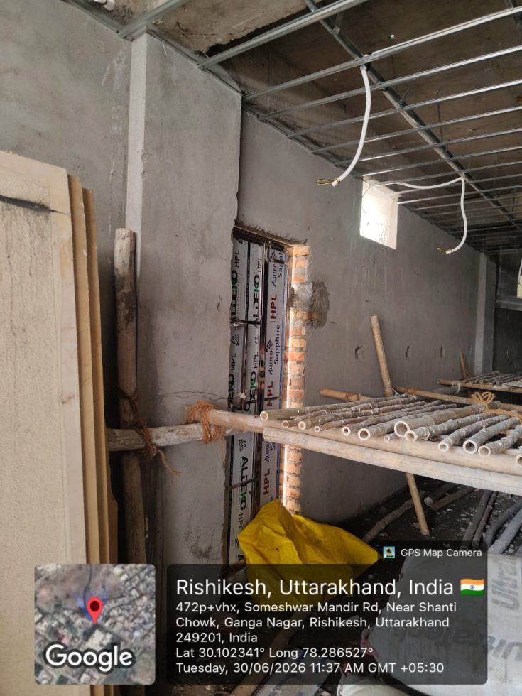ऋषिकेश में एमडीडीए ने अवैध निर्माण को किया सील