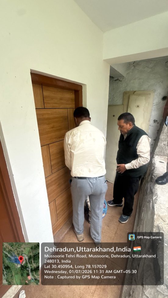 मसूरी में अवैध निर्माणों पर एमडीडीए ने दो भवन किए सील
